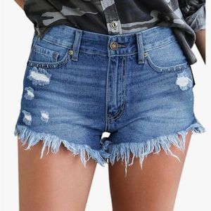 Jean cut-off shorts